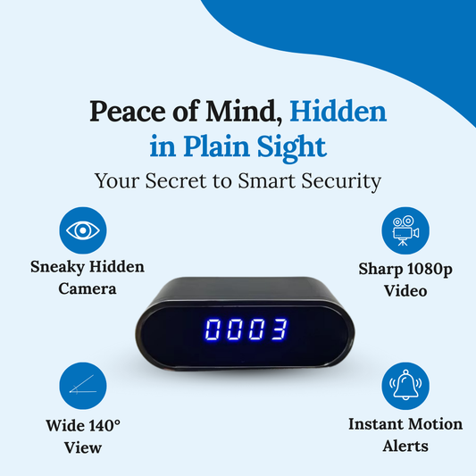 Disguised Eye™ — SafeView Surveillance Clock